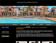Tablet Screenshot of lancasterapartmenthomes.com